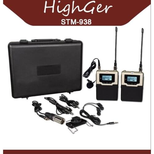 HighGer Professional Wireless Tour Guide Microphone Teaching Training Performance Visit Reception Team Camera Recording Church