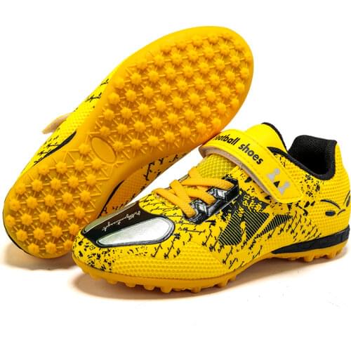 Classic Childrens Football Sports Shoes Boys Turf Football Futsal Football Shoes Comfortable Non-slip Size 28-39