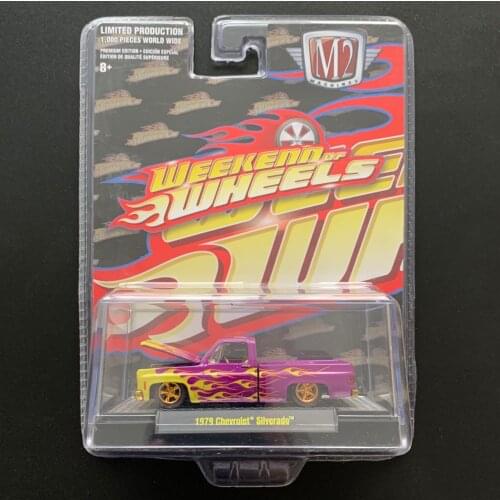 M2 1:64 1979 Chevrolets silverado Collection Metal Die-cast Simulation Model Cars Toys