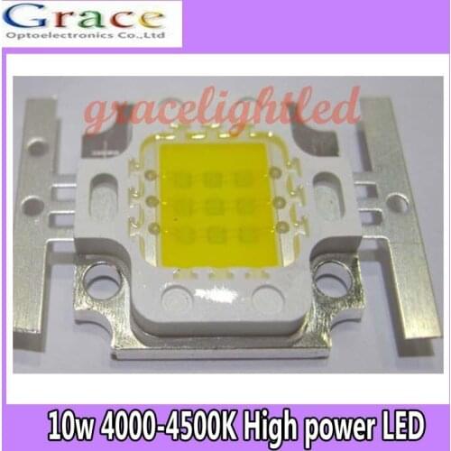 10W Neutral White LED Lamp 4000-4500K High power LED 1000-1100Lm 9-12V DC