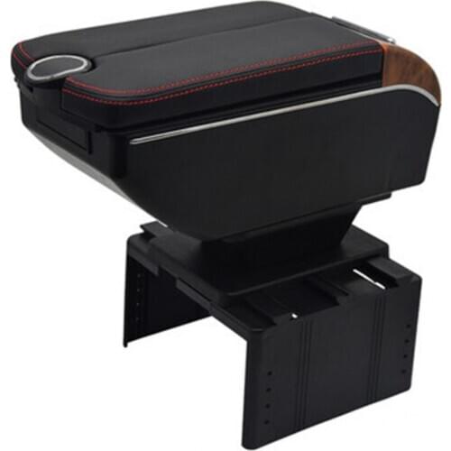 For Panda III armrest box Double doors open 7USB Centre Console Storage Box Arm Rest