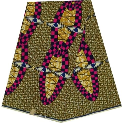 2019 last design wax african ankara women printed in fabric desire eyes nigerian block 100% cotton 6yards/piece hot sale V-L 634