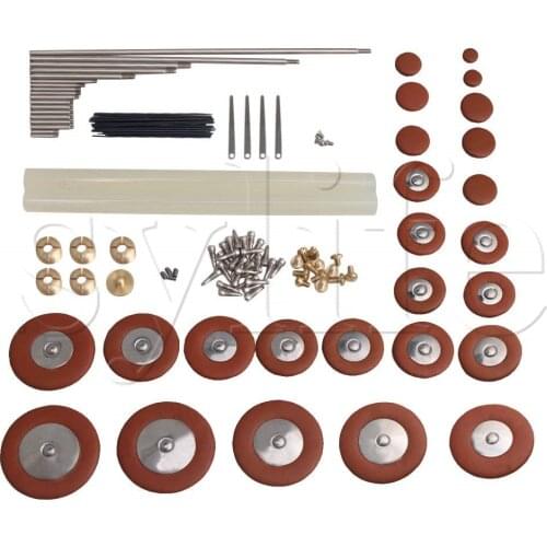 Springs + Screws Kit + Hot Melt Adhesive Stick + 25 Sax Pad Set Repair Kit for Alto Saxophone Replacement Part Type A