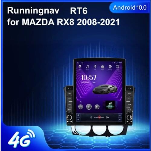 Runningnav For MAZDA RX8 2008-2021 Tesla Type Android Car Radio Multimedia Video Player Navigation GPS