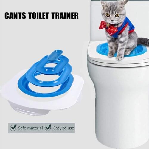 Cat Toilet Seat Training Kit Puppy Litter Potty Tray Mat Pets Cleaning Supplies Training Cat Clean Hygienic Tools Cat toilet