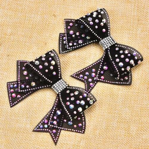 Rhinestone Applique Strass Crystals Sew On Cute Bow Stickers Stones for Wedding Dress Belt Shoes bag phone case Decoration
