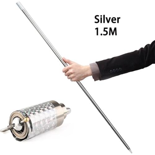 Outdoor EDC Metal Magic Telescopic Stick Hollow Adjustable Stick Rod Martial Arts Magic Pocket Car Steel Wand Elastic Stick
