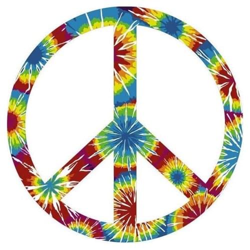 Vinyl Peace Sign Car Sticker Styling Motorcycles Bumper Rear Windshield Suv Cover Scratch Decal Auto Exterior Decal KK16*16cm