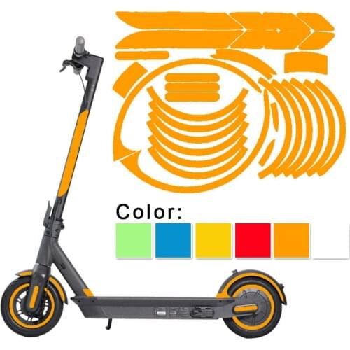 Hoverboard Sticker Electric Scooter Reflective Film Night Warning Waterproof Reflective Sticker For NINEBOT MAX G30 Ninebot