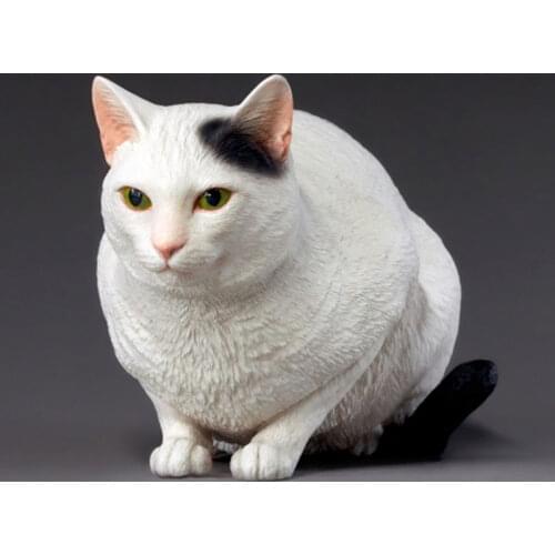 Wong Work Unpainted Resin Moriguchis Cat Cute Animal Squat Cat Unassembled Garage Kits GK Model Kit Figure WF2017-2