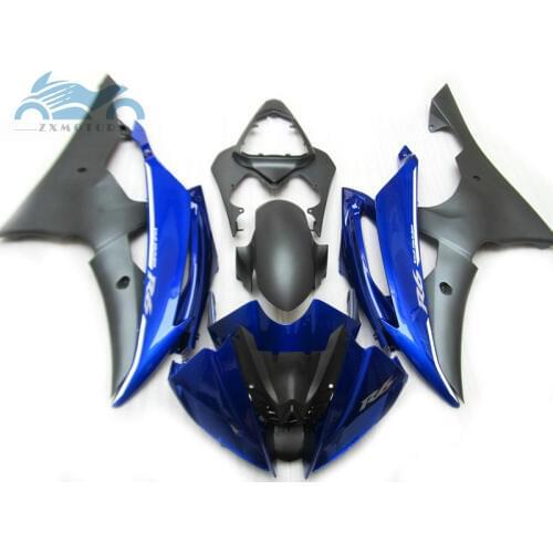 High quality Injection fairing kit fit for YAMAHA R6 YZFR6 2008-2015 YZF R6 08-15 aftermarket fairing kits black blue body HT05