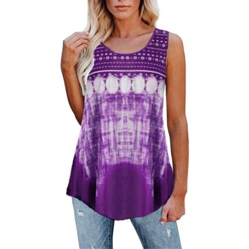 Fashion O-Neck Sleeveless Oversized Tank Tops Women 2021 Summer Casual Loose Ethnic Print Vest T-Shirt Female Plus Size 5XL Tops