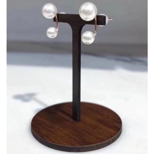 Wood Earring Display Stand Jewelry Hanging Organizer Multifunctional Organizers Display Stand Women Home Store Decor