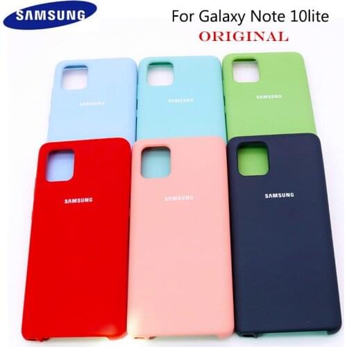 Samsung Galaxy note10lite Liquid Silicone Soft Case Anti-fall protective cover For Galaxy note10lite original case for Galax