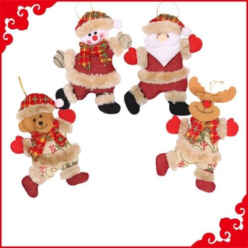1/10Santa Claus Snowman Elf Christmas Ornaments Faceless Doll 2010 Plush Doll Favor Party Decoration for Home New Year navidad