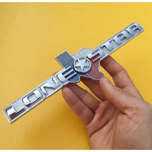 3D Metal TLone Star Flag Car Trunk Emblems Badge Decal Sticker Car Accessories