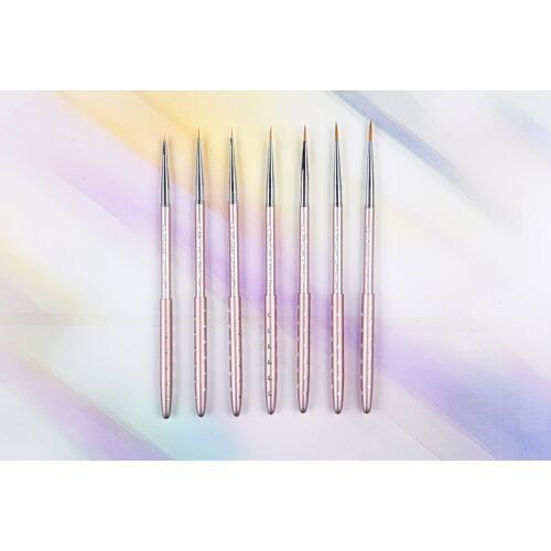 High quality 1PC SBA-311Liner Korean synthetic hair chrome plated ferrule nail art cosmetic makeup brush for a manicure