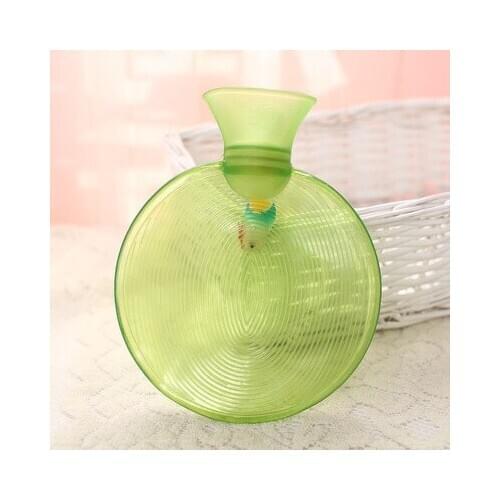 Free shipping Transparent PVC hot water bag circular explosion-proof pump water heating hot water bag