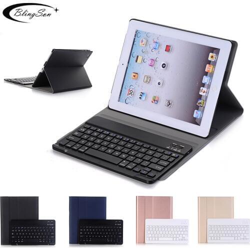 Keyboard Case for iPad 2 3 4 Bluetooth Keyboard Leather Tablet Cover for Apple iPad 2 iPad 3 iPad 4 9.7 Smart Case Auto Sleep