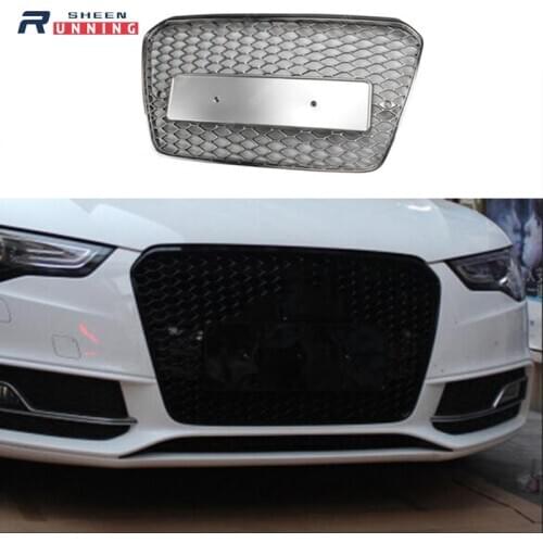 For Audi A5 S5 RS5 S Line Racing Grill Grills Car Front Bumper A5 RS5 Style ABS Fit Audi Car Accessories 2012-2015