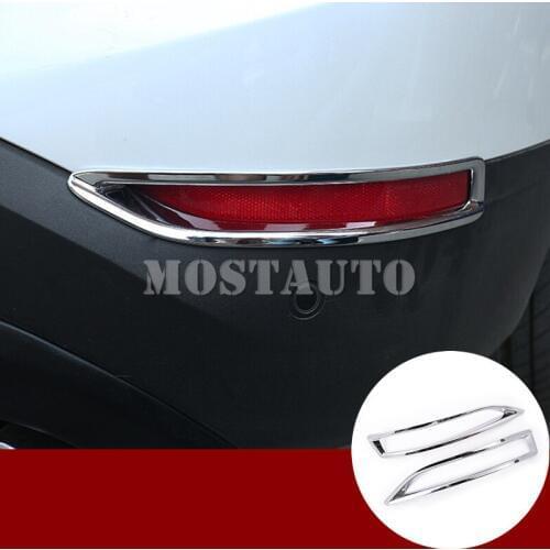 For BMW X1 F48 ABS Chrome Rear Tail Fog Light Trim Cover 2016-2019 2pcs Car Decor Car Accessories Interior Car Trim