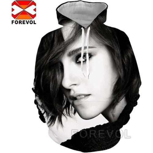 Star girls Kristen 3d print Sweatwear art cool hoodies hot sale tops brand hoody for Men Women oversized coat homme Unisex punk