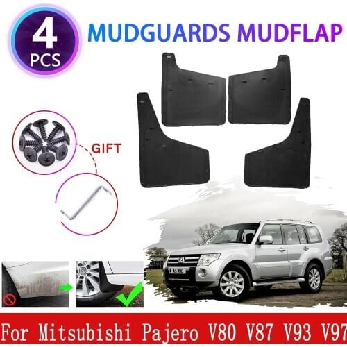 For Mitsubishi Pajero Shogun Montero V80 V87 V93 V97 2007~2019 Mudguards Mudflaps Fender Mud Flap Splash Guards Accessories 2010