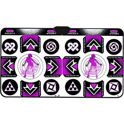 English Menu Dance Pads Mats For Tv Pc Computer Flash Light Guide Double Dance Mat Wireless Controll Games Yoga Mats Fitness#G3