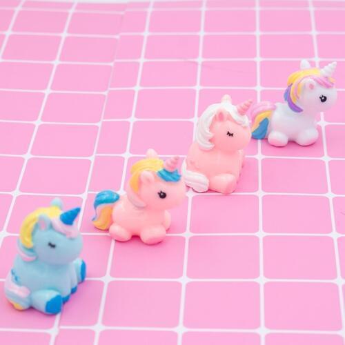 Miniature Charming Colorful Figurine Unicorn Mini Fairy Garden Animals Modern Miniatures Home Decoration Living Room Accessories