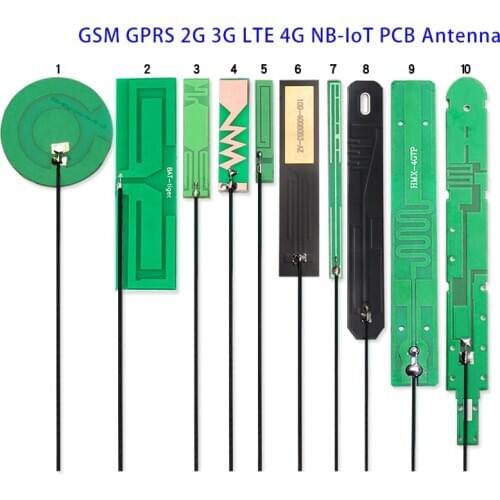 GSM GPRS 2G 3G LTE 4G NB-iot module built-in PCB circuit board patch antenna ipx connector IPEX interface RG1.13 12cm cable 8dbi