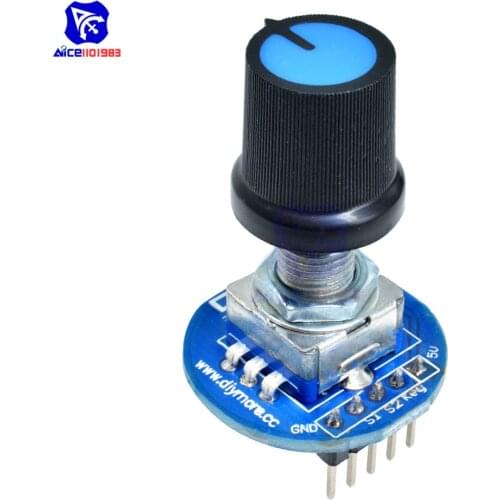 Rotary Encoder Module 5V Brick Sensor Development Round Audio Rotating Potentiometer Knob Cap for Arduino