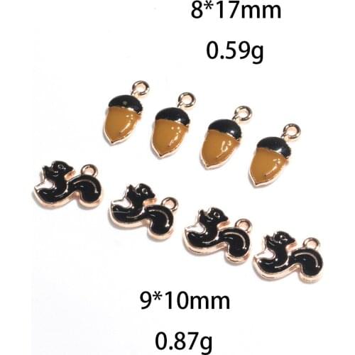 Novelty earrings Korean earrings weird jewelry squirre pine nuts dripping oil alloy jewelry accessories bracelet pendant