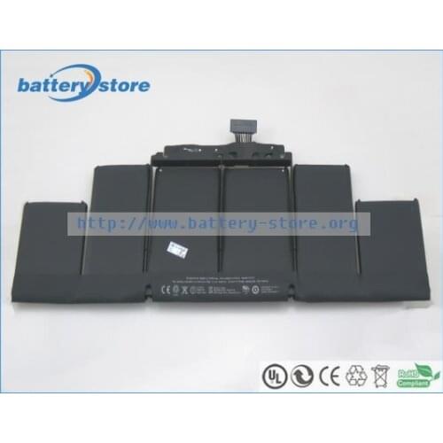 New Genuine laptop batteries for A1398, pro retina 15,A1417,A1494,MC975,Pro 15 ME293,MC976,Pro 15 ME294,10.95V,6 cell