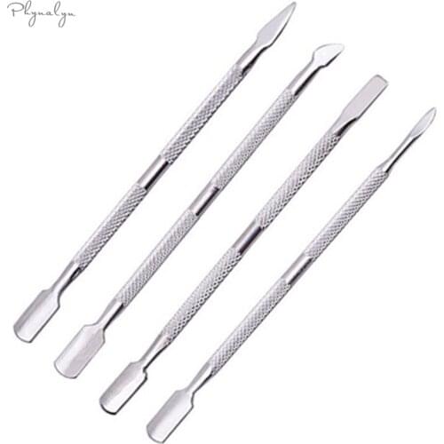 Phynalyn Dual-end Cuticle Remover 1pc Stainless Steel Finger Dead Skin Push Nail Cuticle Pusher Nail Art Care Manicure Spoon