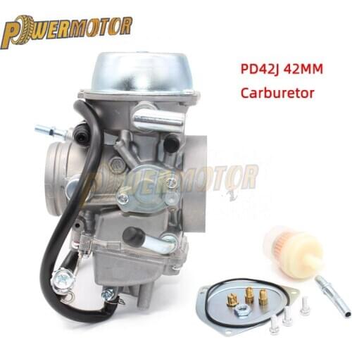 Powermotor PD42J 42mm Vacuum Carburetor Carb ForYamahaHonda YFM600 Raptor 500 ATV Quad 600Cc 700Cc Scooter Engine