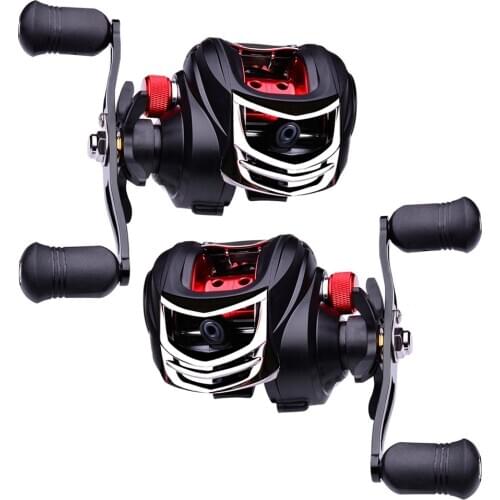 Fishing Reel 7.2:1 Bait Casting Reels Magnetic Brake System Outdoor Portable Easy Fishing Carrying Fishing Wheel Tackle