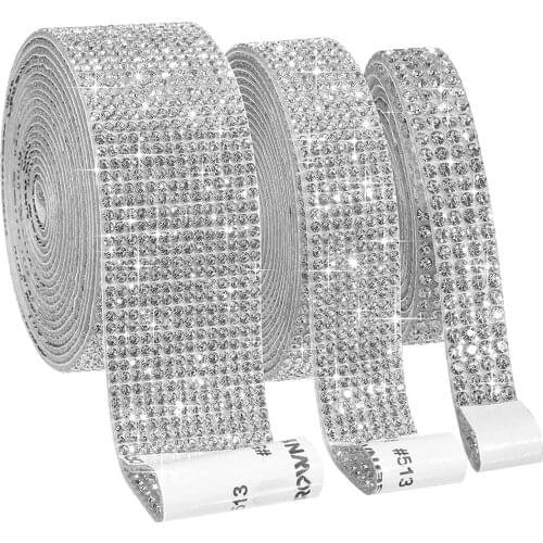 Self-Adhesive Crystal Acrylic Rhinestone Roll For Clothes Strass Ribbon Resin Diamond Ribbon Glitter Sticker Tape Diy Supplies
