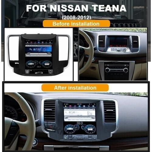 Android System vertical screen car GPS navigation For-Nissan Teana 2008-2012 multimedia player head unit tape recorder