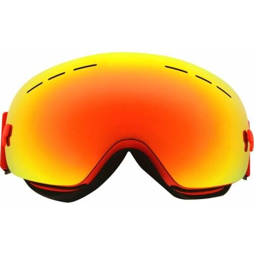 Snowboard Goggle Skiing UV400 Sunny Cloudy Day Lens Options Wear Over Rx Glasses Windshield skid goggles for myopia