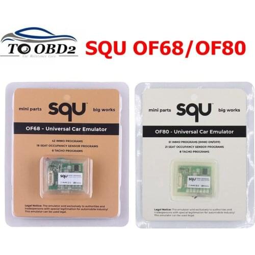 SQU OF80/OF68 Immo Programs Universal Car Emulator For Tacho Programs For Seat Occupancy Sensor Programs OBD Diagnostic Tool