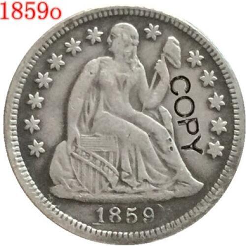 USA 1859 P,O,S Seated Liberty Dime COPY COINS