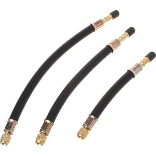 Bicycle Pump Valve Extender Extension Tube Rubber Inflator Pipe Hose Electrombile Cycling MTB Bike Part