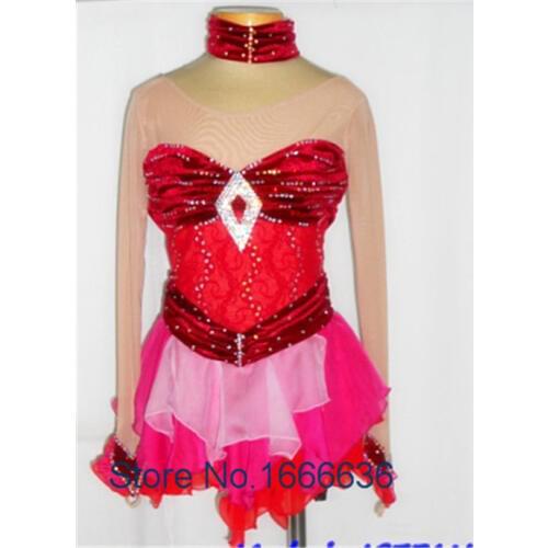 Custom Adult Figure Ice Skating Dresses With Spandex Graceful New Brand Figure Skating Dress For Competition DR2746