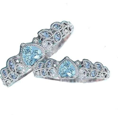 Fashion Elegant Heart Rings Valentines Day For Women Love Rings Girl Gift Creative Personality Design Jewelry Accessories