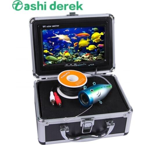 7inch LCD Screen 8pcs White LED 700TVL HD Camera Fish Finder Underwater Fishing Camera Waterproof 92degree view angle CR110-7L