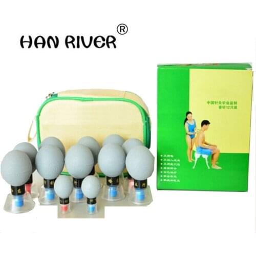 12 Cups household Vacuum Haci Magnetic Therapy Acupressure Suction Cup TCM and moxibustion Cupping Set Health Care