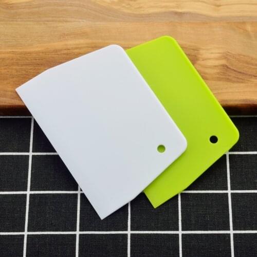 2colors set 1 PP Plastics Smoother Edge Cake Scraper Kitchen Flour Pastry Cake decorating tools Baking Tool Pastry Spatulas