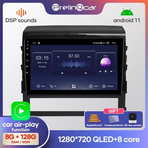 4G Lte Android 10.0 Car multimedia navigation system GPS player For Toyota Land Cruiser 2015 16 17 18 IPS screen Radio stereo