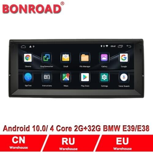 Bonroad 10.25'' Android 9.1 Full Touch Car Video Player For BMW E39 X5 M5 E53 E38 with CANBUS Radio Rds GPS Navigation(NO DVD)