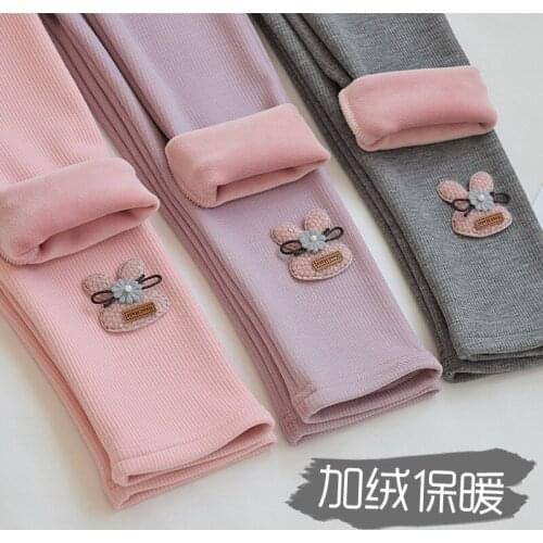 Girls' Pants, Spring And Autumn Models, Outer Wear, Thicker New Trousers, Thick Velvet, Childrens Autumn And Winter Plus Velvet